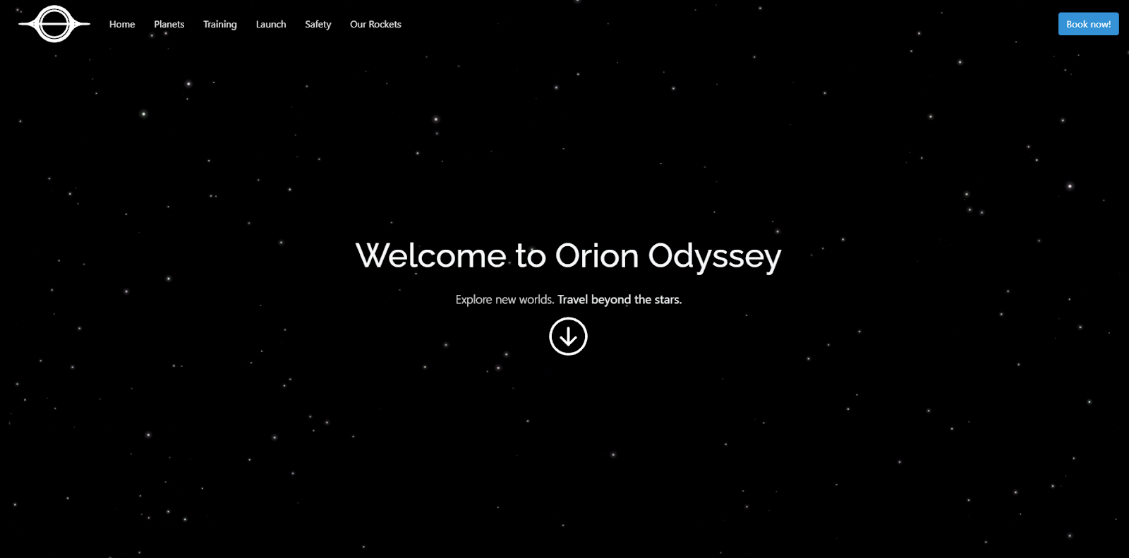 Orion Odyssey TSA web design project