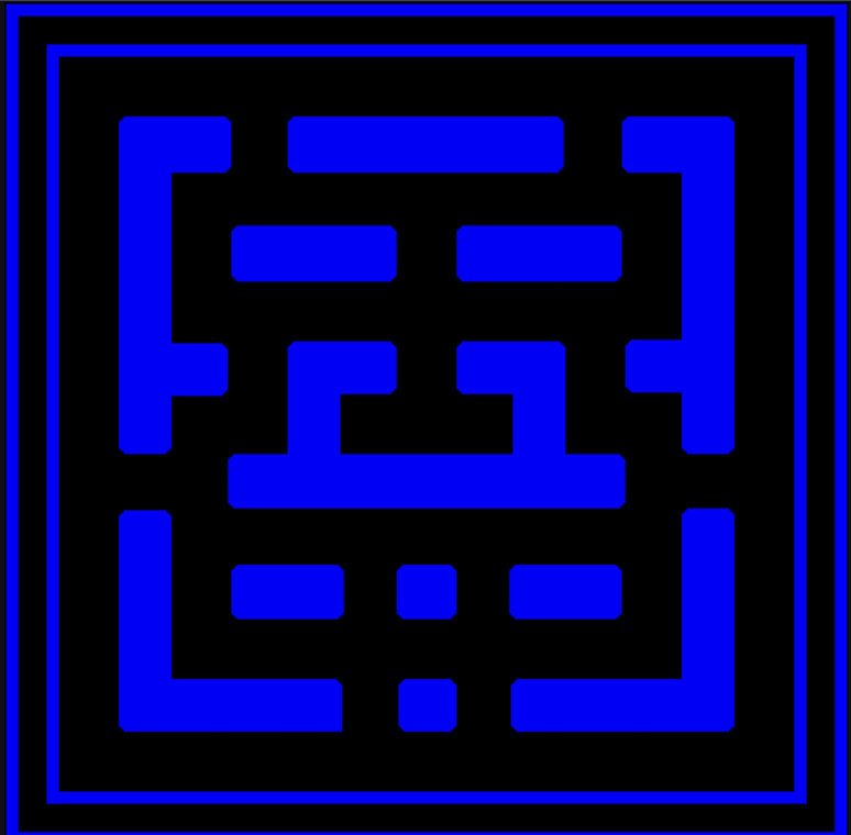 Pac-Man clone maze layout
